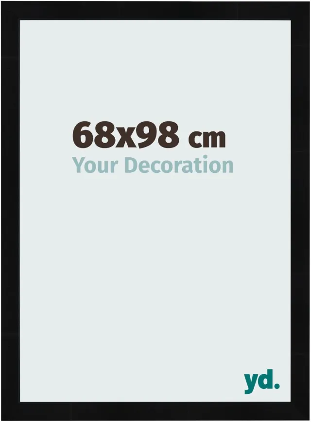 yd. Your Decoration - Fotolijst 68x98 cm - MDF - Zwart Hoogglans - Pisa