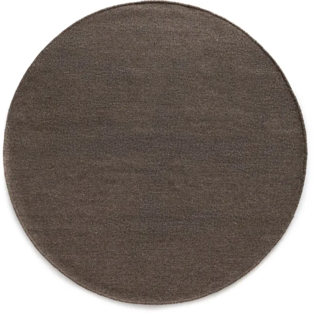 Nordic Weavers Rond wollen vloerkleed - Grund taupe 160