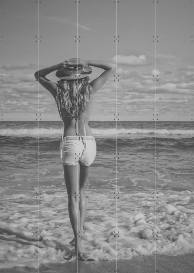 IXXI 1969, STUDIO HANNAH LEMHOLT - 100 x 140 cm - Grote wanddecoratie en posters - Fotografie, Woonkamer, Slaapkamer, Zomer Zwart / Zwart en wit / Monochroom