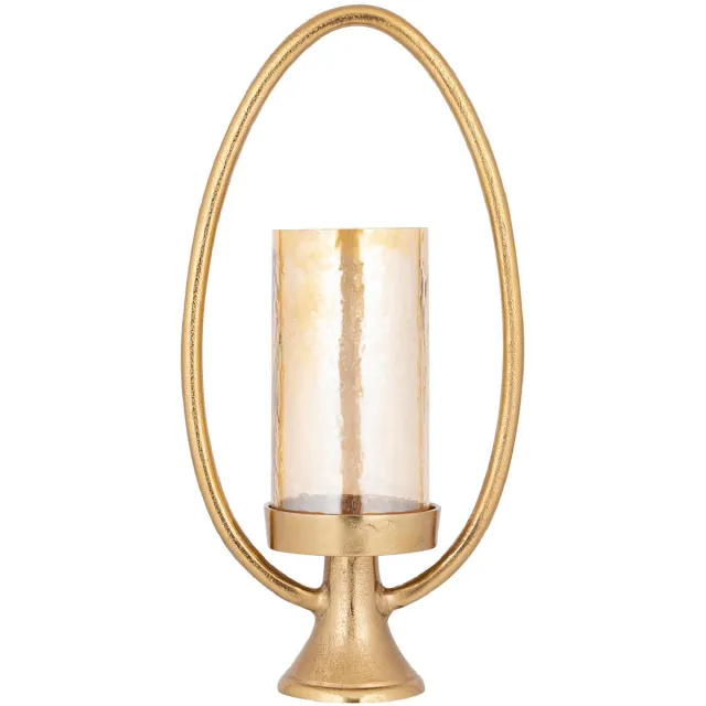 PTMD COLLECTION PTMD - Windlicht Berido - Goud - 27x14x55cm
