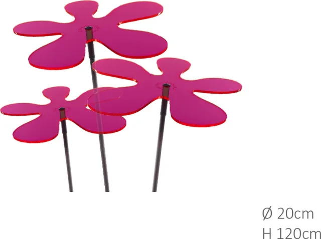 Cazador del Sol 3 stuks! Zonnevangers Lotta Rood-Roze (kleur fuchsia) 120 cm Cazado...