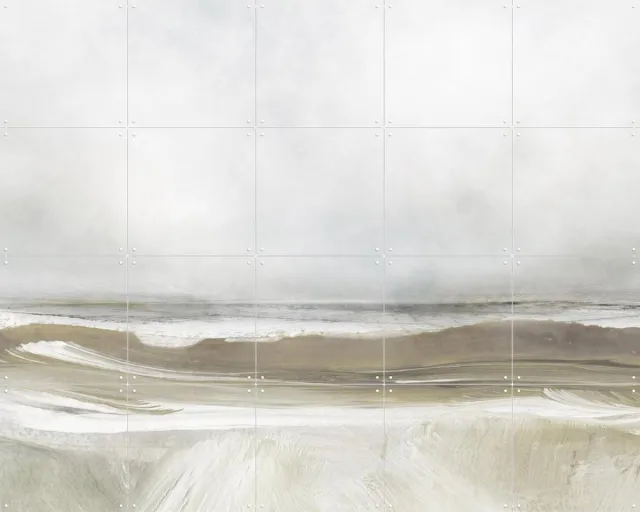 IXXI Sea Air, Dan Hobday & Various - 100 x 80 cm - Grote wanddecoratie en posters - Modern, Abstract, Strandhuis, Woonkamer, Lucht, Landschappen Beige / Wit / Grijs
