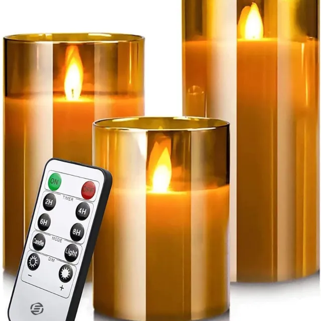 Equivera Oplaadbare LED Kaarsen - Elektrische Kaarsen - Oplaadbare Waxinelichtjes - Realistische Kaarsen - Kerstverlichting - Veilig en Duurzaam Bruin