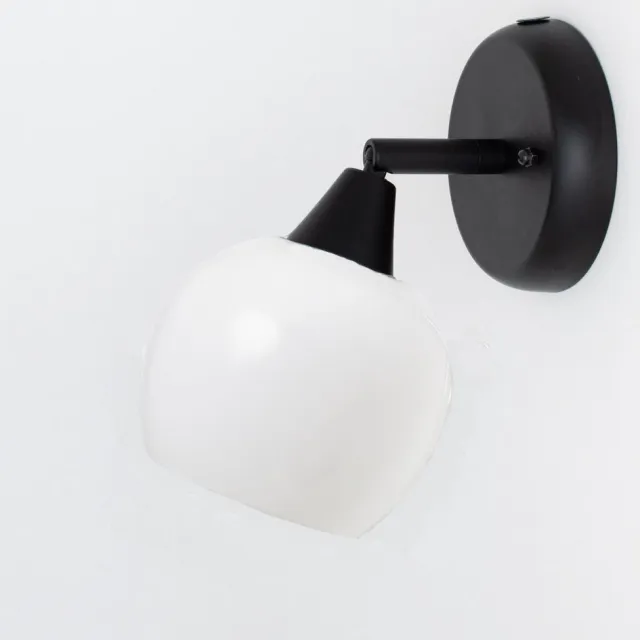 Coloured by Art Wandspot Raindrop met scharnier E-14 - Art Deco Trade Zwart