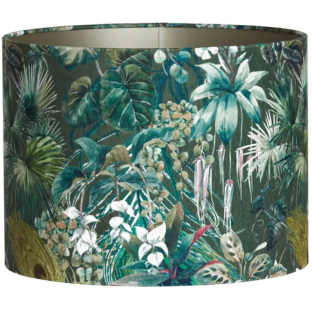 Light & Living Lampenkap Xenia Flora groen 40cm