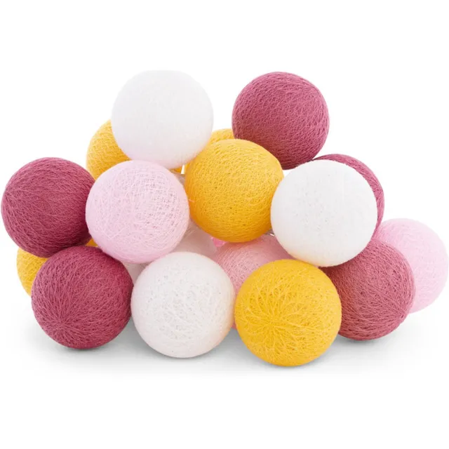 Cotton Ball Lights LED lichtslinger voor buiten - STARTERSET - verlengbaar - 20 lampjes - Pasion