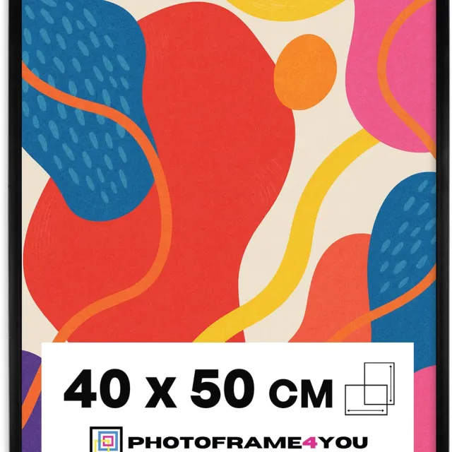 Photoframe4you Fotolijst 40x50 cm - Zwart Mat - Kunststof - Nancy