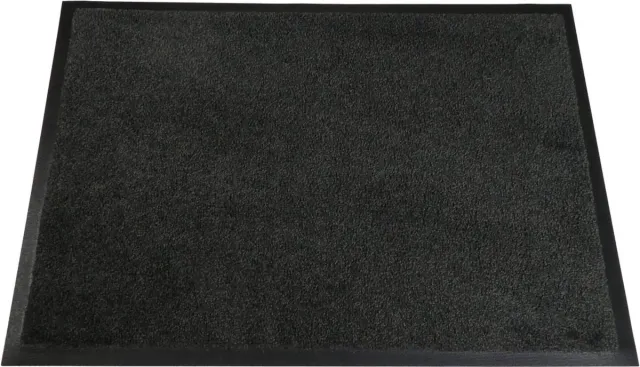 LogoMatz schoonloopmat Iron Horse 60cm x 85cm Donkergrijs - vuil absorberend - water absorberend - wasbaar Donkergrijs gemêleerd