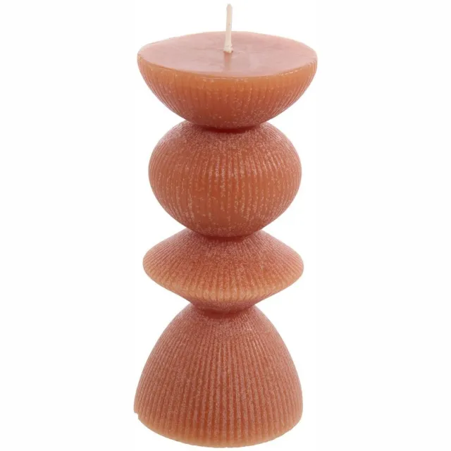 Atmosphera Créateur d'intérieur® Homy ronde decoratieve kaars, hoogte 15 cm Orange