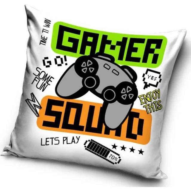 Gamer Sierkussen - Kussen 40 x 40 cm inclusief vulling lichte kleuren