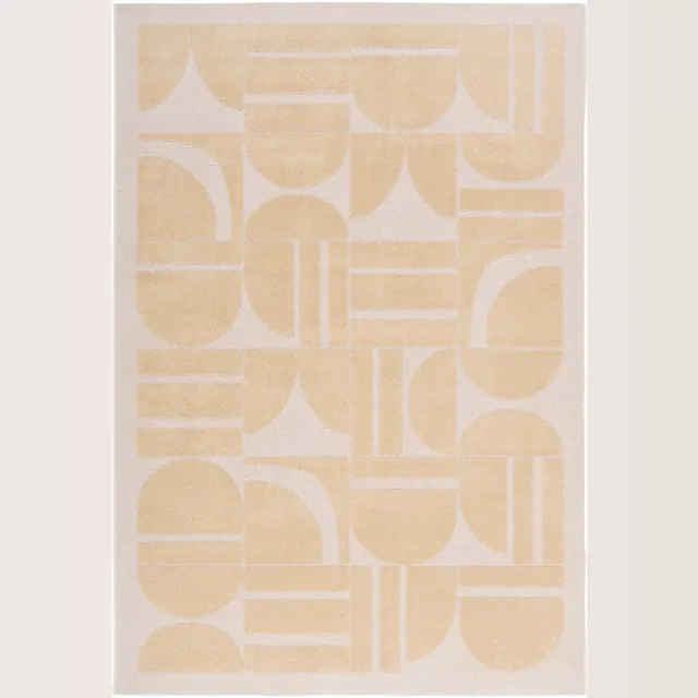 Pergamon Design Hoogpolig Vloerkleed Nosy Geel