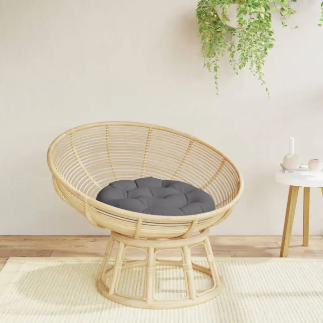 vidaXL Zitkussen rond Ø 60 x11 cm oxford stof antracietkleurig Anthraciet