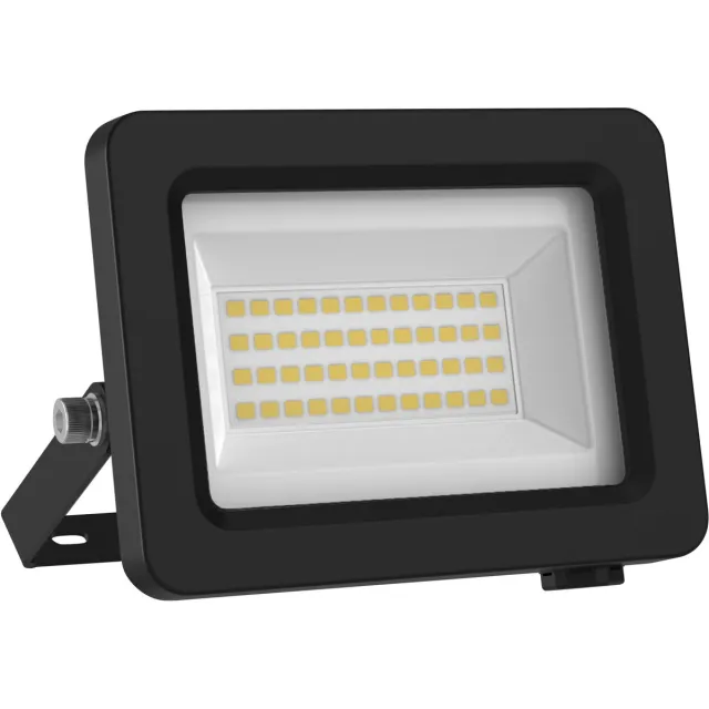 Osram LED-schijnwerper met levensduurklasse A, zwarte aluminium behuizing, 10 W, 1750 lm, voor buitentoepassingen, compact ontwerp, lichtgewicht, eenvoudige montage, LED niet vervangbaar