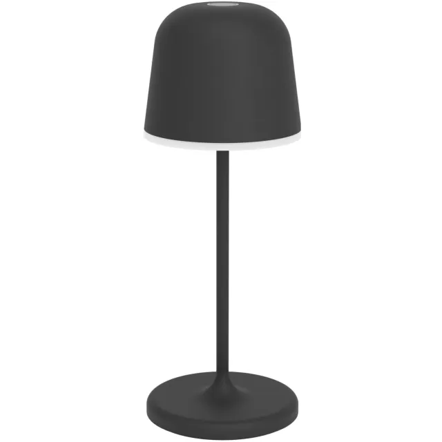 EGLO Mannera-S Tafellamp - Priklamp - Draadloos - 20 cm - Zwart/Wit - Oplaadbaar - Dimbaar - Binnen en Buiten Zwart;Wit;