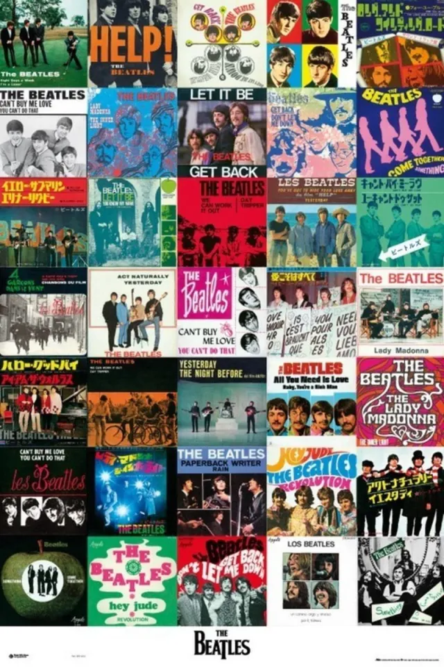 The Beatles Singles Poster 61x91.5cm Multi color