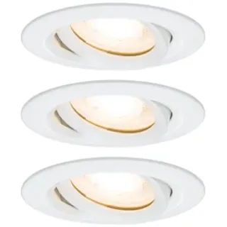 Paulmann Inbouwspot Led Nova Kantelbaar Wit 3x7w