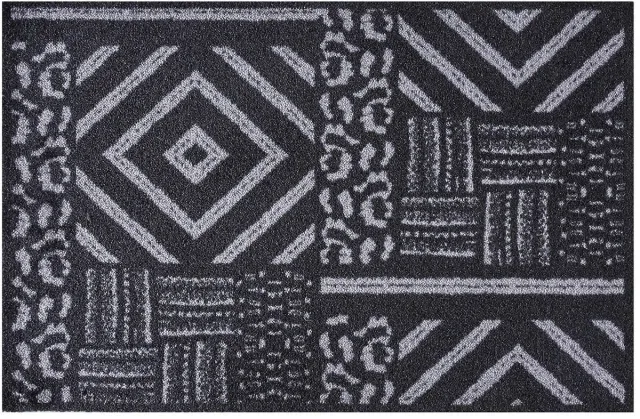 MD-Entree MD Entree - Deurmat - Schoonloopmat - Ambiance - Aztec Grey - 50 x 75 cm Grijs