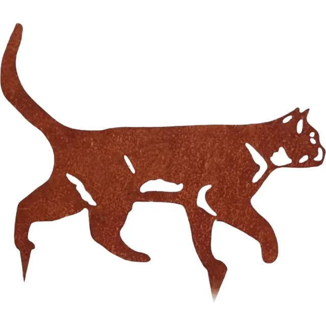 Dream-Garden Tuinsteker lopende Kat Sammy H21 x B24cm Roest bruin