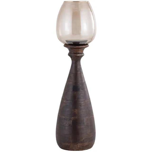 PTMD Windlicht Midi - Bruin - 17x17x67cm