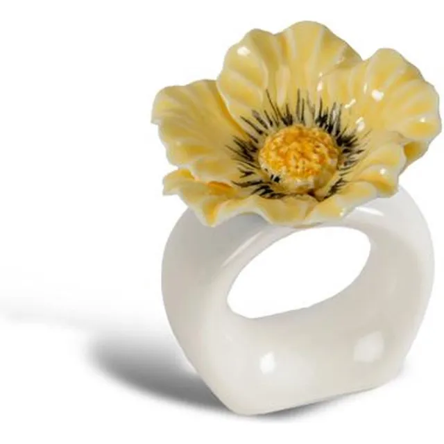 ByOn Servetringen Poppy Beige (set van 2) - Servetringen Wit