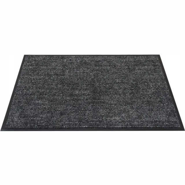 Eureka Home Instap mat deurmat rubber 90x150 cm | Antislip & Duurzaam Zwart