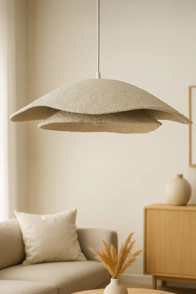 Opviq Asir - Kroonluchter - Crème, wit - METALEN BEHUIZING - 52 x 52 x 23 cm