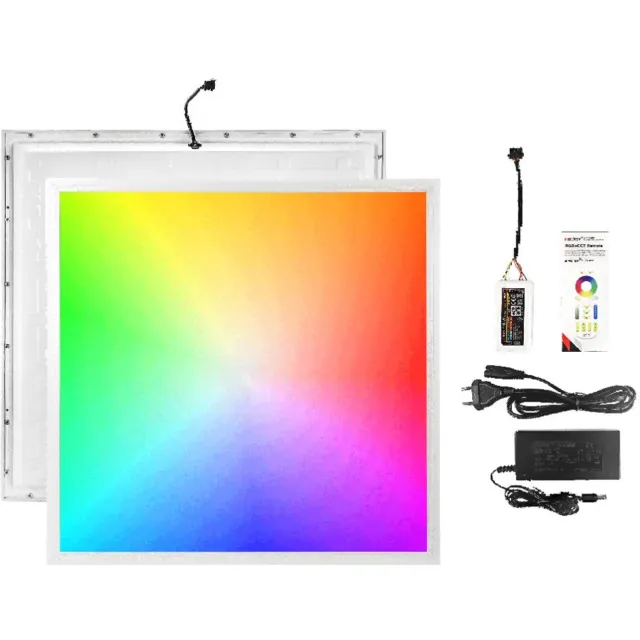 Tsong LED paneel 60x60 cm RGBWWW 36W - 3420 lm - RGB + warmwit tot daglichtwit - Back-lit - per stuk RGB + wit
