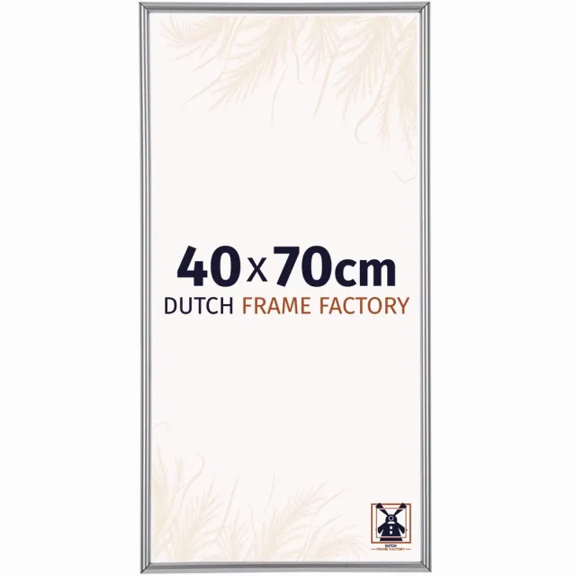 Dutch Frame Factory Fotolijst 40x70 cm - Kunststof - Zilver Hoogglans - Angers