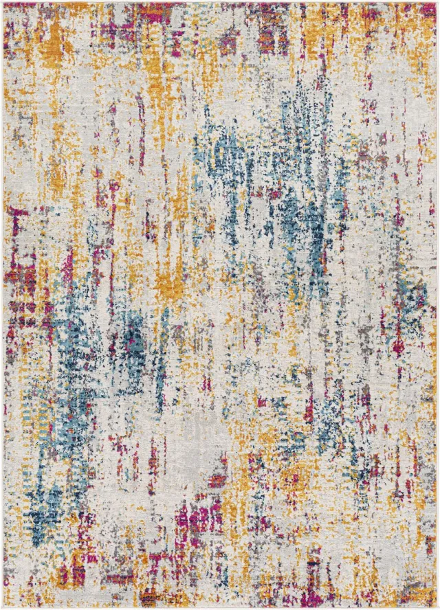 Surya Alana vloerkleed modern abstract meerkleurig blauw