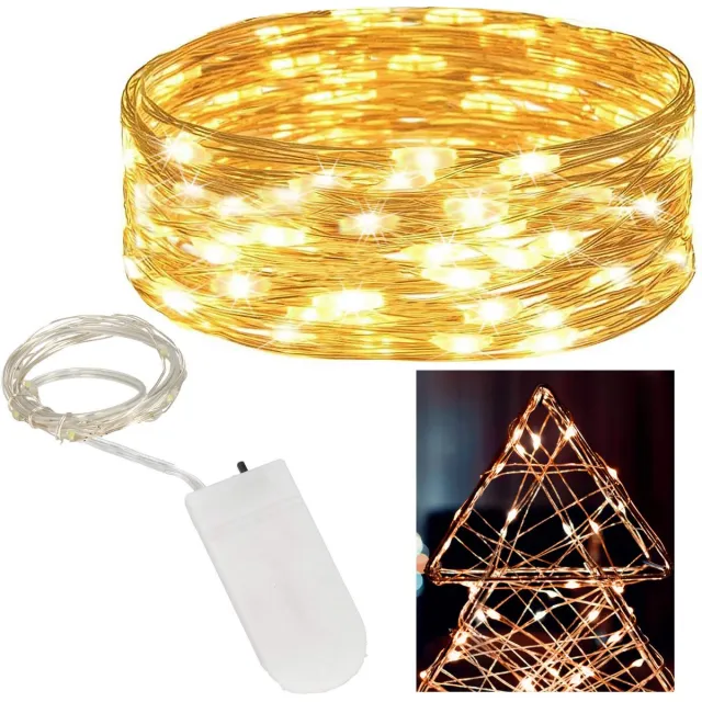 springos Kerstverlichting | Batterij | 30 LED | Warm Wit