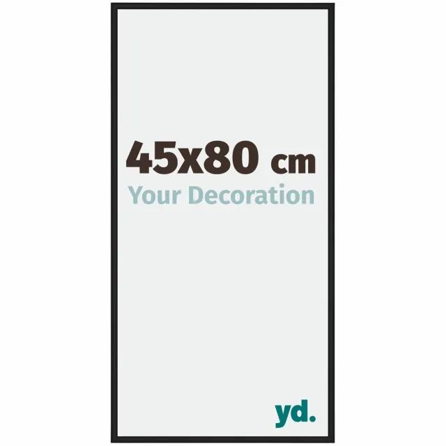 yd. Your Decoration - Fotolijst 45x80 cm - Aluminium - Zwart Hoogglans - Miami