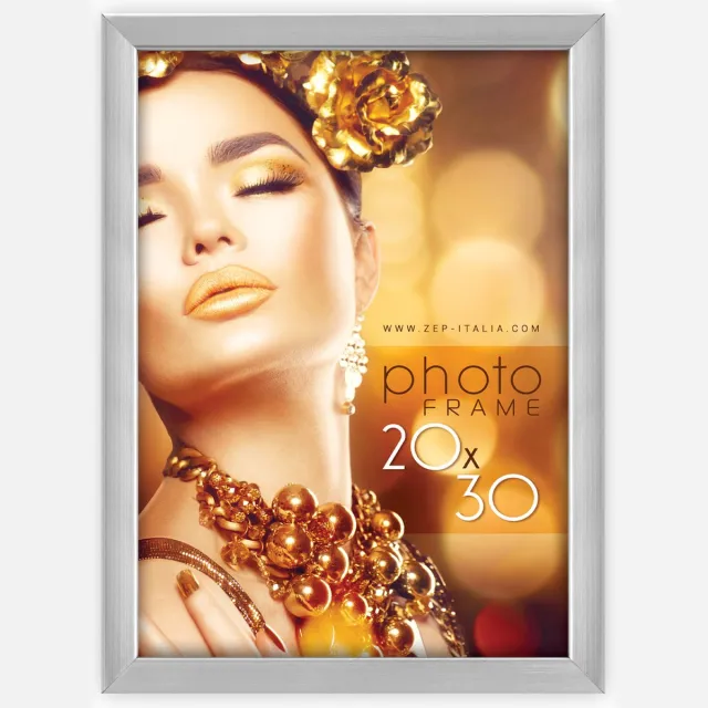 Zep Kunststof Fotolijst Wales Zilver voor foto 15x20 - WT68S
