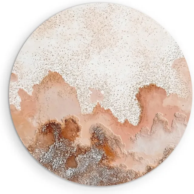 Saammp Muurcirkel Hout - natuurlijke erosie - Abstract - Ø 50 - Wandcirkel - Wanddecoratie Cirkel - Muurdecoratie Woonkamer - Slaapkamer decoratie - Rond Schilderij