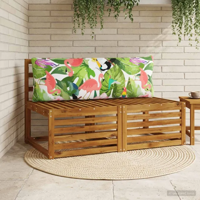 vidaXL Rugkussen PUTTEN 100% Polyester Meerkleurig 120 x 40 x 15 cm