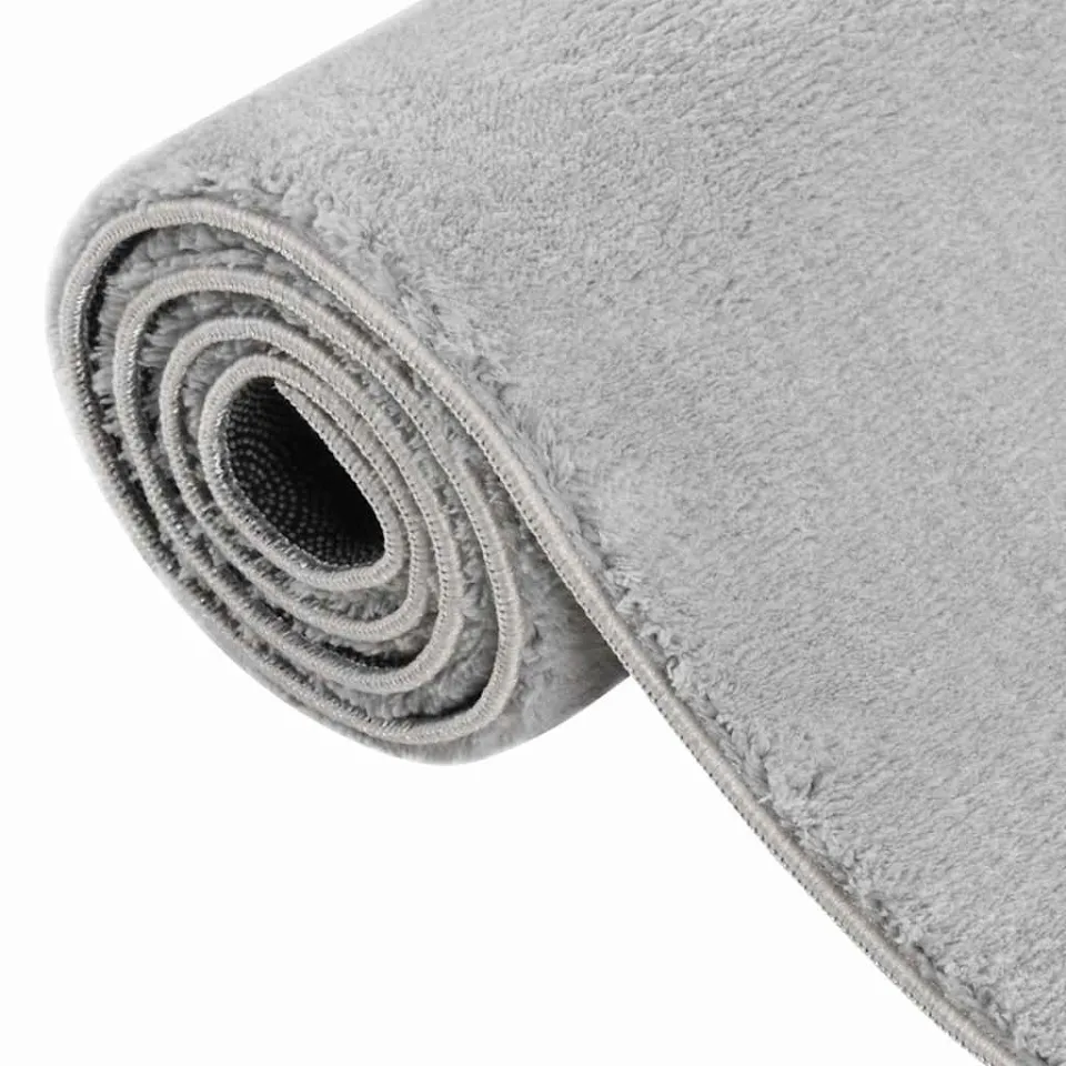 vidaXL Vloerkleed wasbaar korte pool anti-slip 160x230 cm grijs, foto 4
