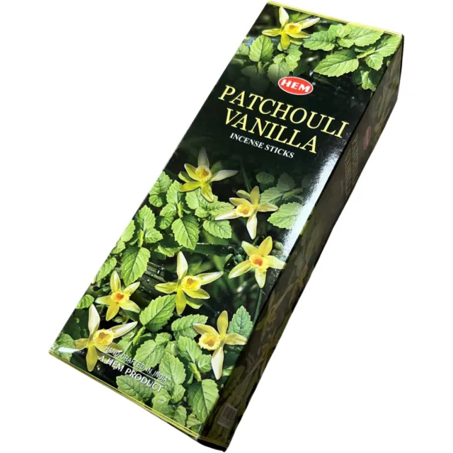 HEM Wierook - Patchouli Vanilla - Slof (6 pakjes/120 stokjes) groen