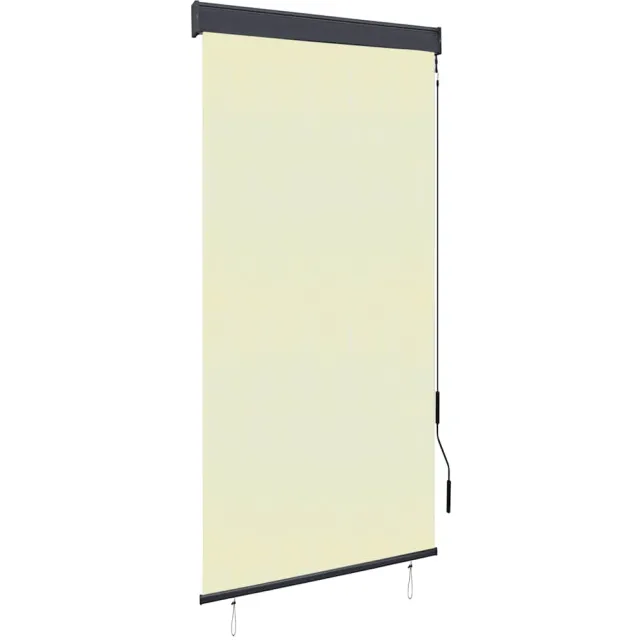 vidaXL Rolgordijn voor buiten 100x250 cm crème