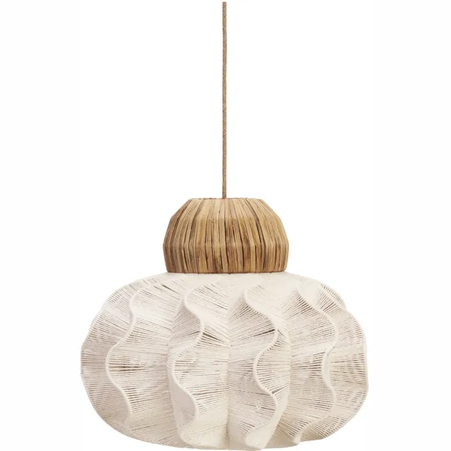 Madam Stoltz plafondlamp (Ø50x43 cm) - crème crème/bruin