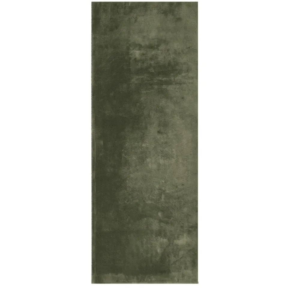 vidaXL Rug HUARTE Green 80 x 200 cm 100% Polyester Plat, foto 3