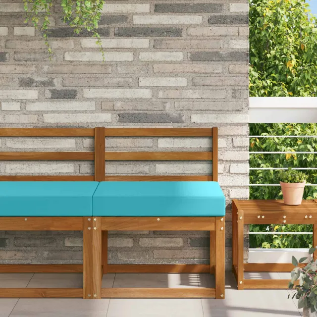 vidaXL Buiten bankkussen Polyester Turquoise 60 x 60 cm
