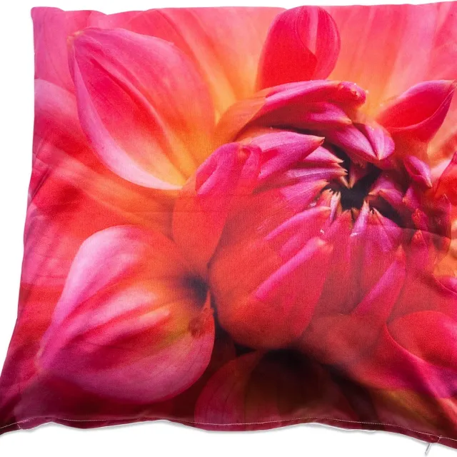 In The Mood Fotoprint Dahlia - Sierkussen - 45x45 cm - Multi