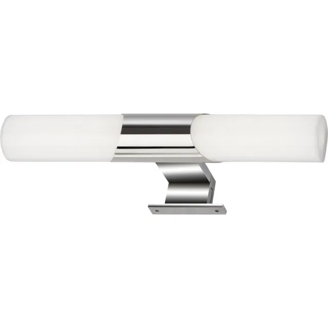 Briloner Kalk - LED Spiegellamp - spiegelverlichting badkamer - neutral wit licht 4.000K - 800 Lm - chroom - 32cm zilver (32cm)