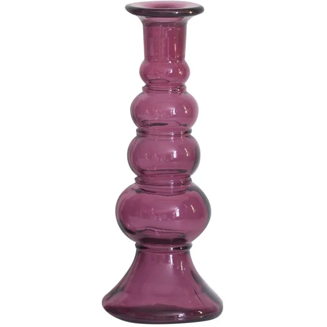 Kitsch Kitchen kandelaar gerycled glas roze