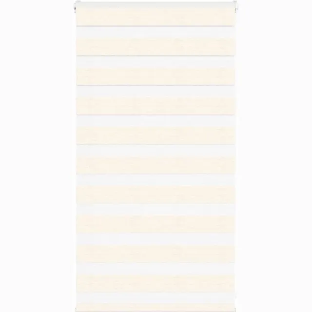 vidaXL Zebra - rolgordijn - 85x100 - cm - stofbreedte - 80,9 - cm - marmerbeige Marmer beige