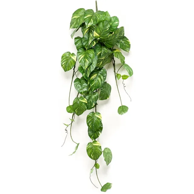 Emerald Scindapsus pictus bush green/grey 24 cm kunstbloem zijde nepbloem E...