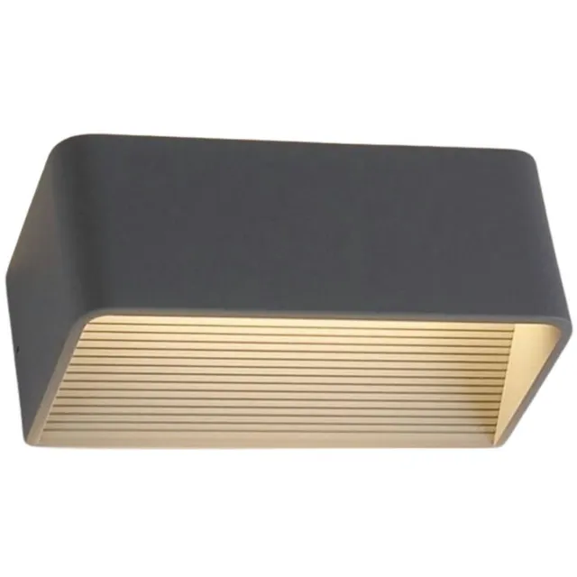 KOSILUM Quadra - Wandlamp - Grijs - Aluminium