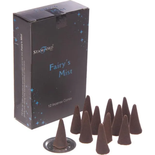 Stamford zwart Stamford Zwarte Wierook Kegeltjes Fairys Mist 37178 Multi