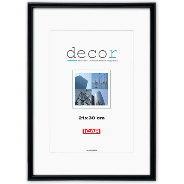 Icar Kunststof Fotolijst Decor CP2 Zwart 50X60 CM