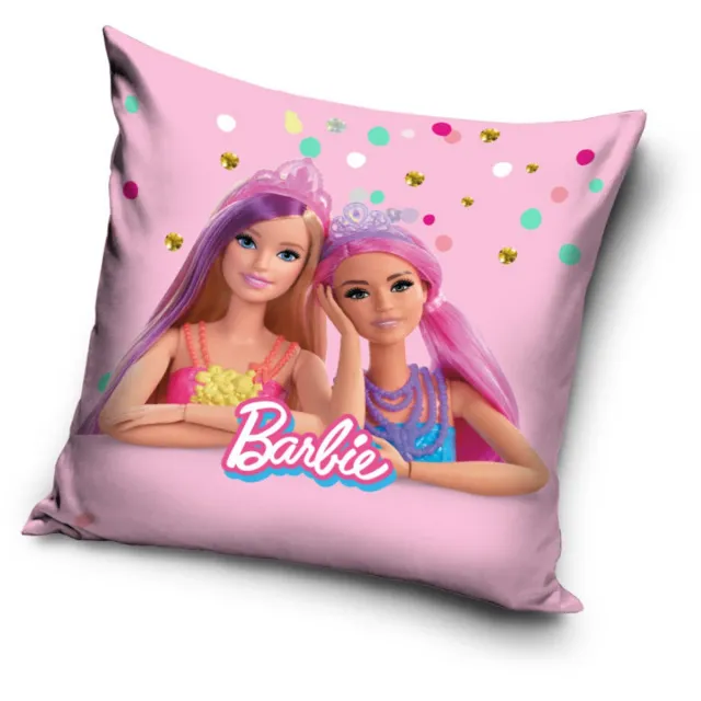 Barbie Friends Velours kussenhoes 40x40 cm Roze