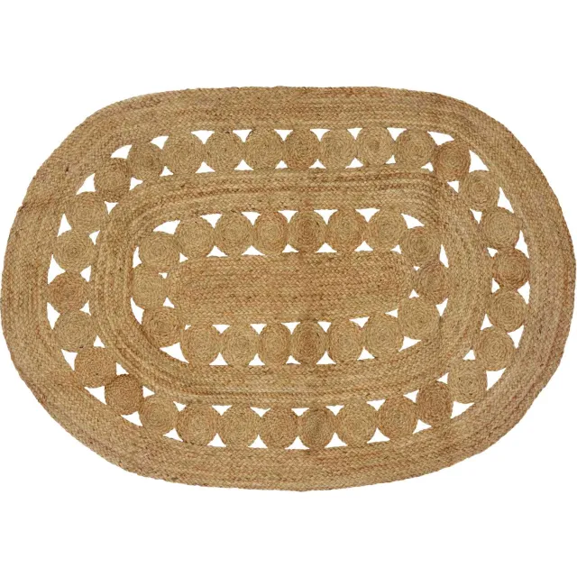vidaXL Gebied Tapijt Naturel 122 x 183 cm Jute Bruin